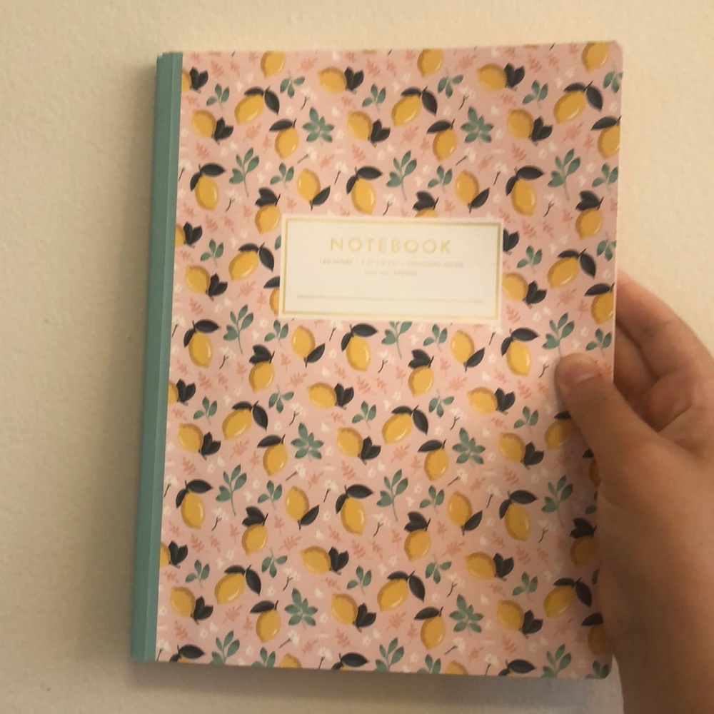 Lemons Journal Notebook 7.5” x 9.75”